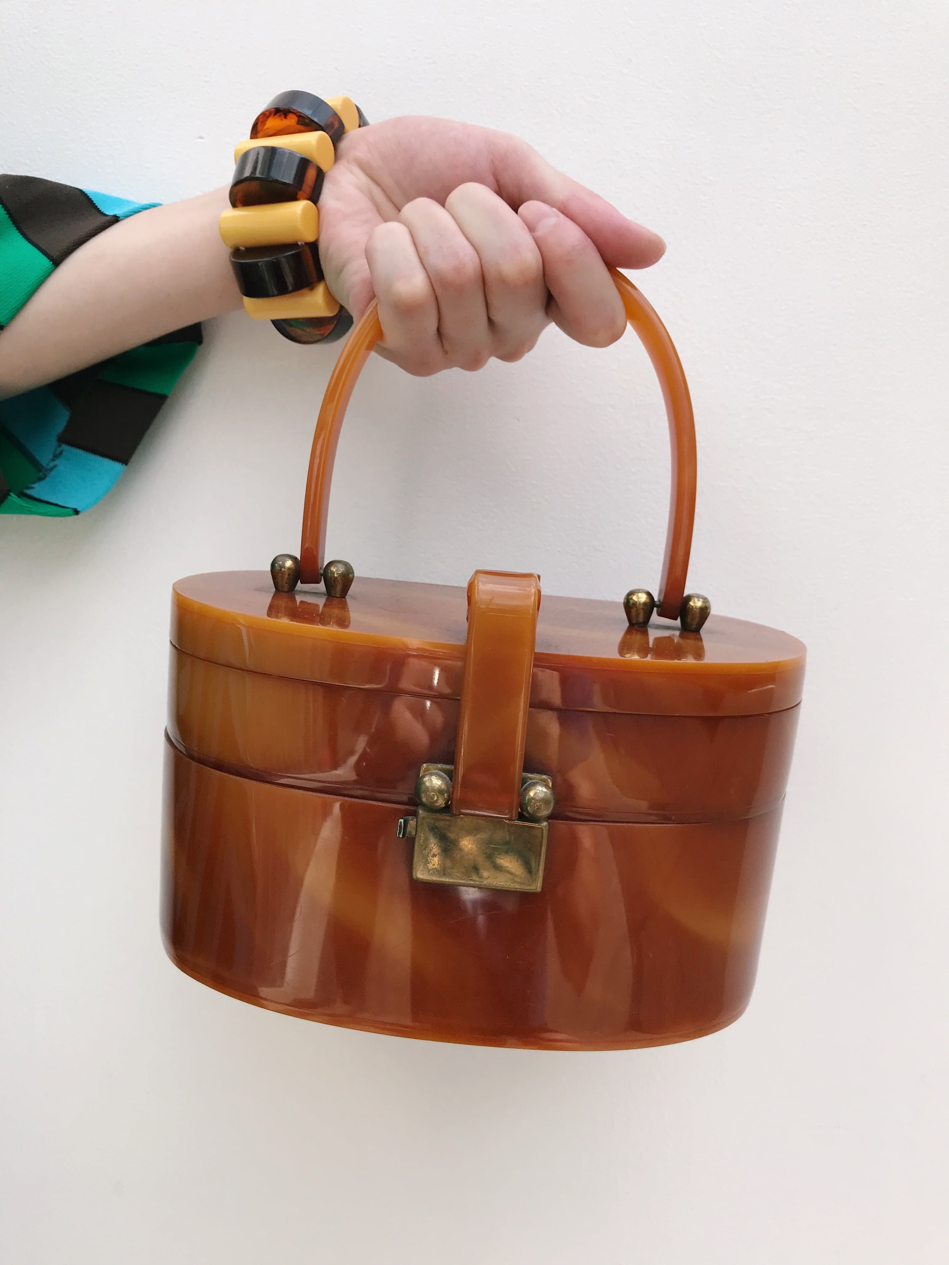 1950年代 ヴィンテージ レア ルーサイトバッグ メイク道具入れ