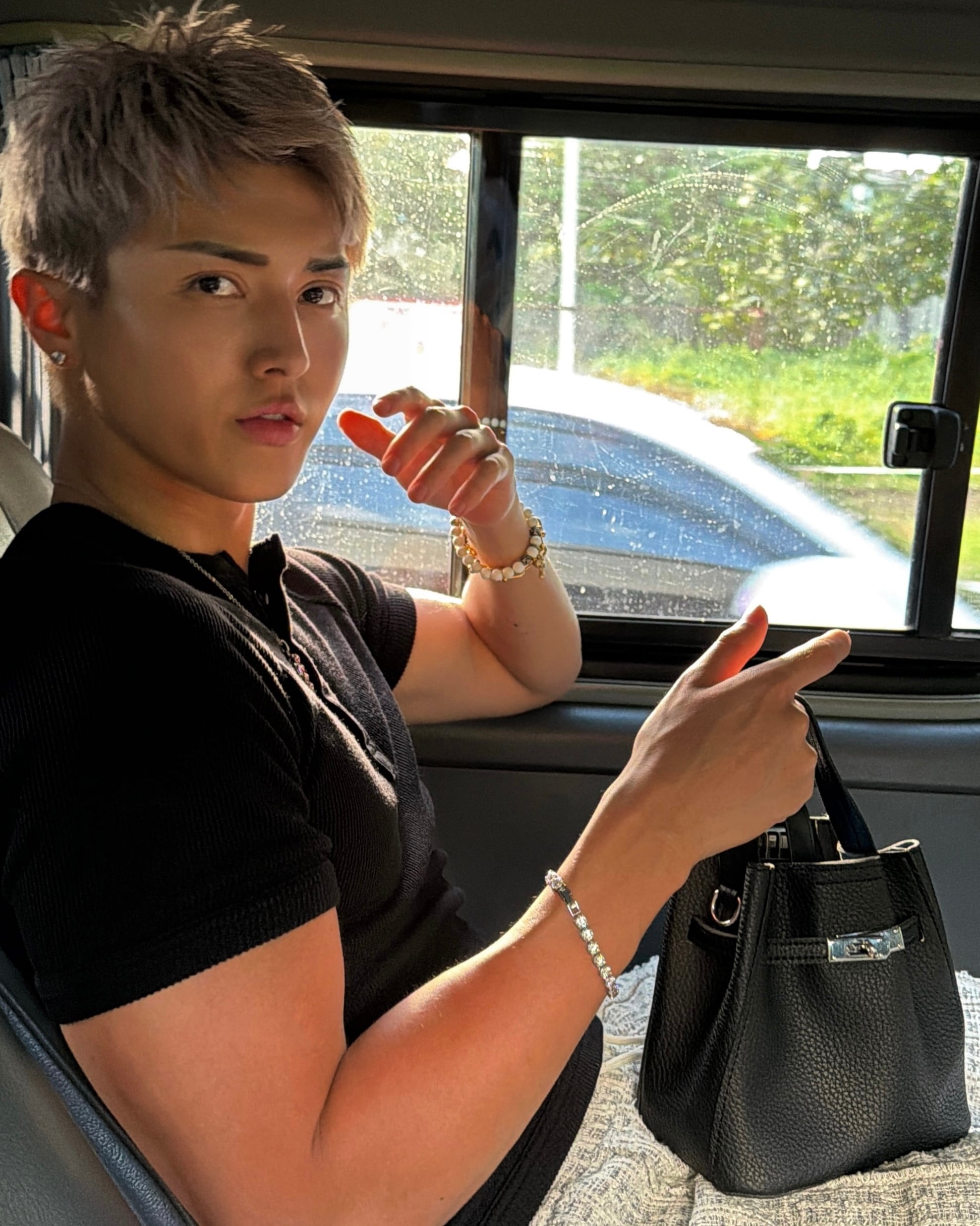 初回限定価格》LUXURY LEATHER SILVER BAG 本革ベルト付き【BLB-26011