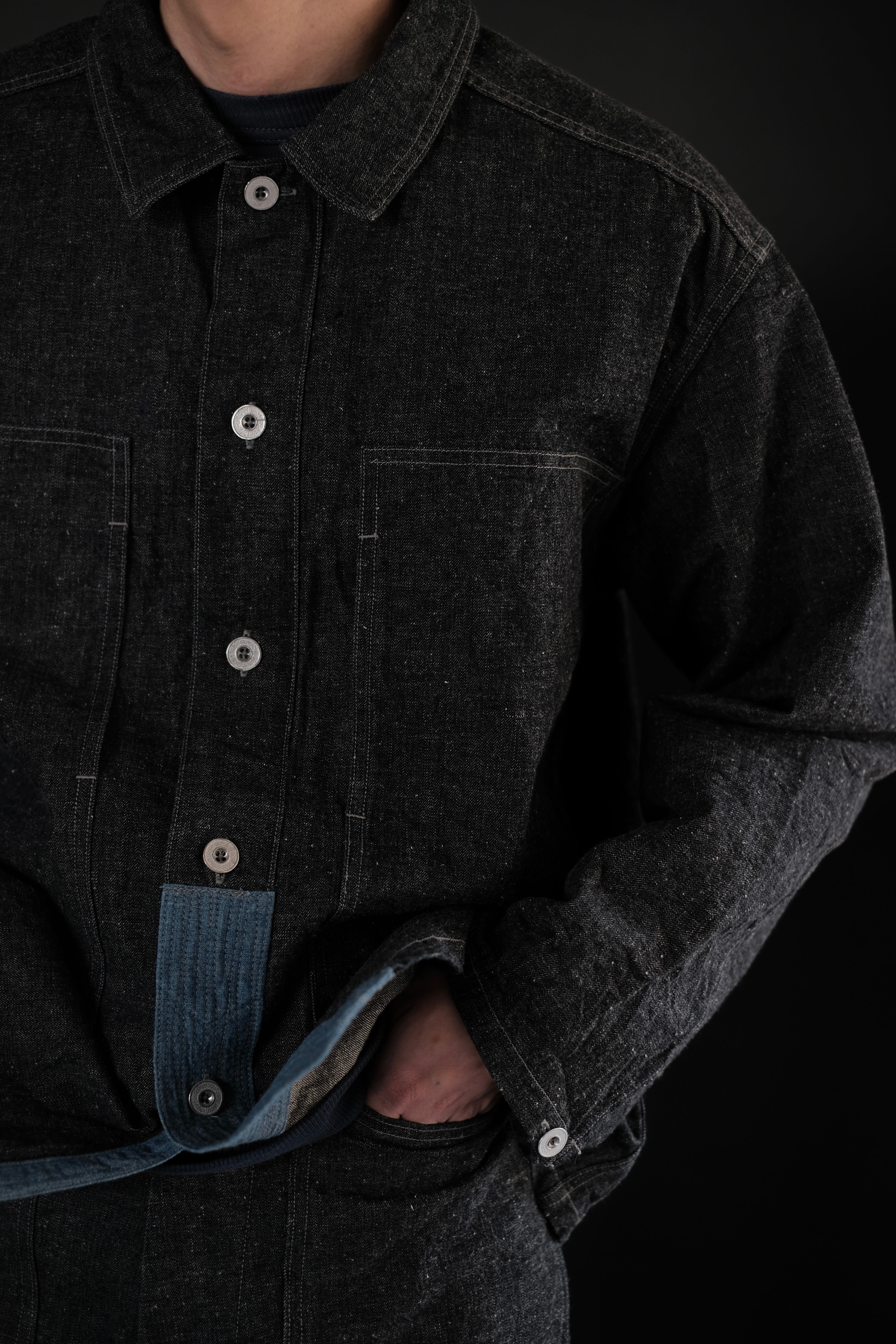 T.T / LOT.718 MODIFIED U.S. ARMY M-35 DENIM PULLOVER | LIVING