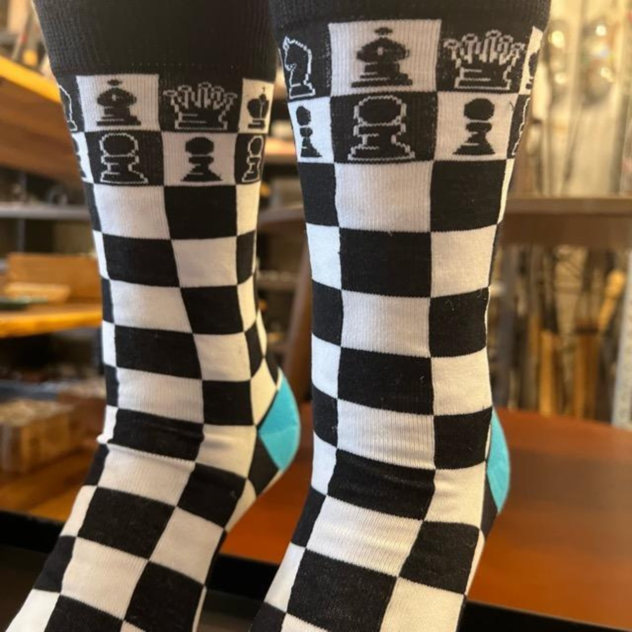 TOPANGA SOCKS Men's　Chess　靴下　メンズソックス　チェス　足元ファッション　プチギフト