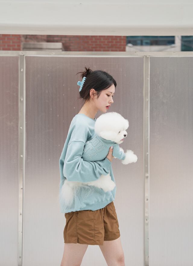 Human/即納【noutti】Groovy PigmentSweat (SkyBlue)