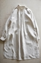 1900s フランス 清貧の画家へ  とろりとしたリネンによるグランパシャツ アンティーク