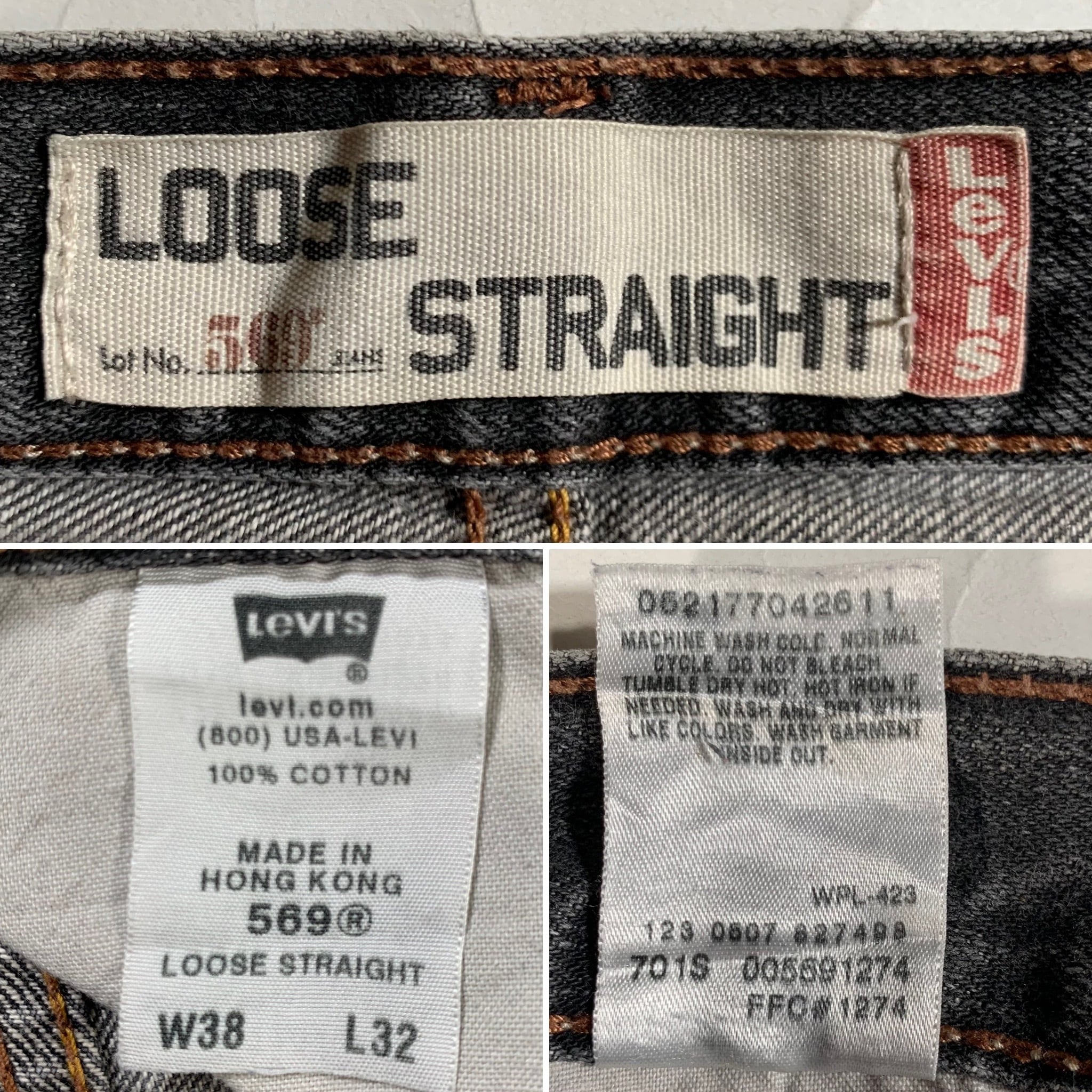 9039 リーバイス 569 ルーズストレート 先染め W38 | San Fernando