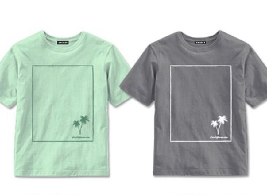 キッズ手書き風プリントTEE【2COLOR】