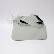 Jubilee 猫デザイン刺繡コーデュロイトートバッグ ミント