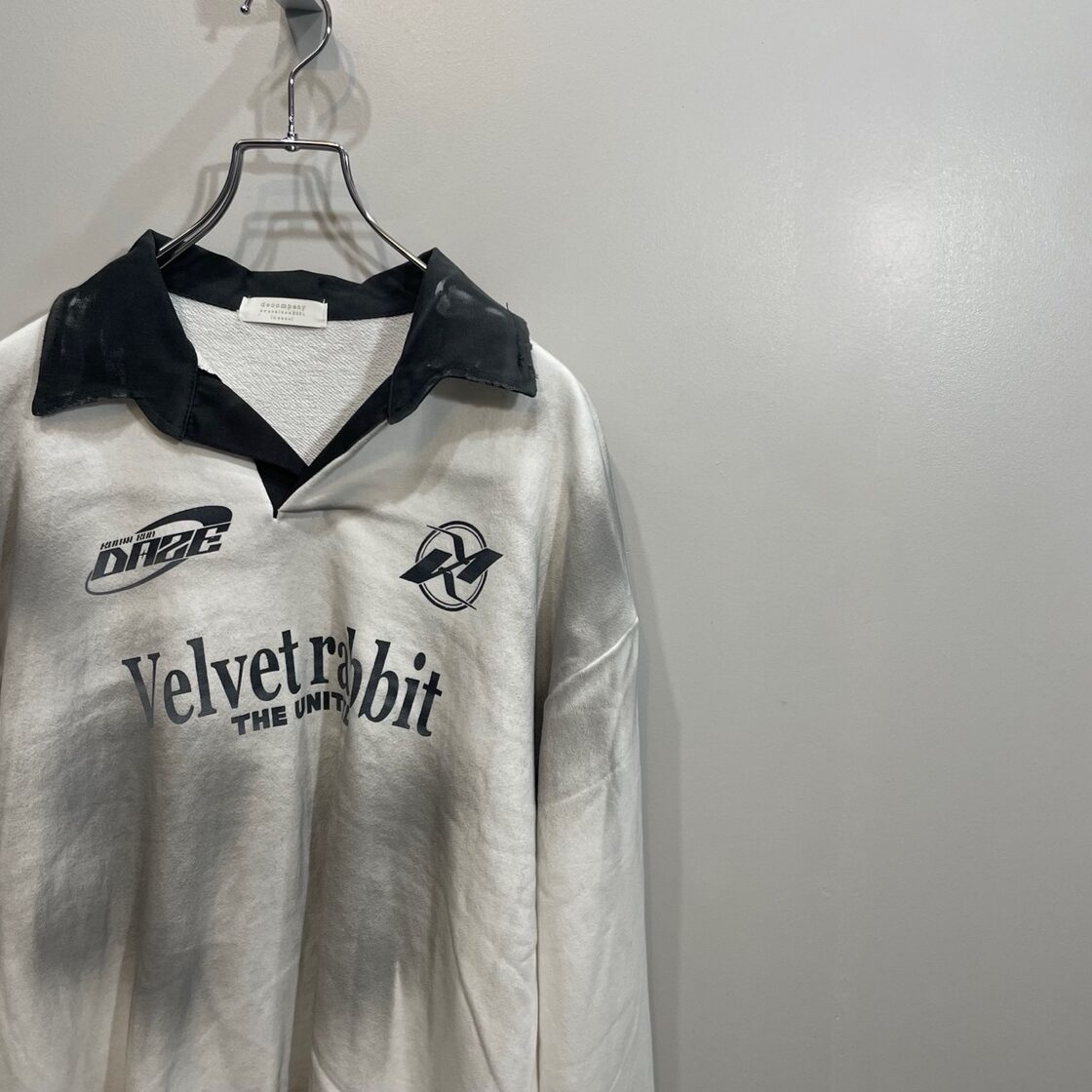 243260-1】velvet rabbit Vintage Style Long sleeve Polo / 24/7TOKYO 