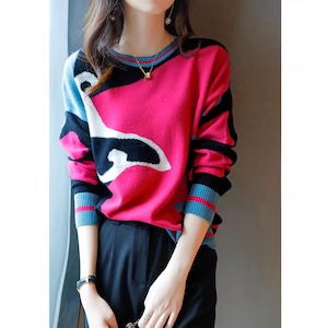 Multicolor Knit Tops KRE1982