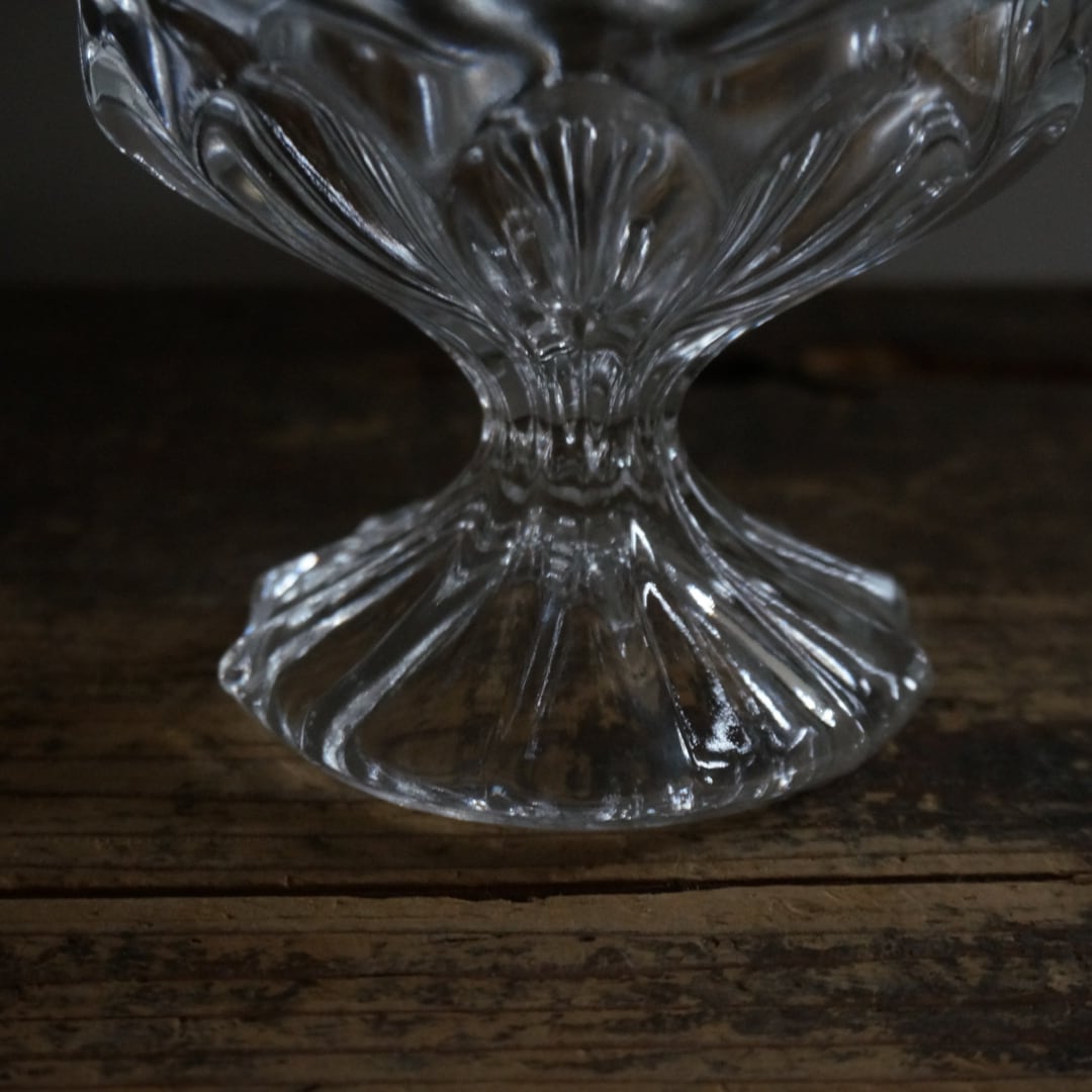 古い国産のデザートグラス