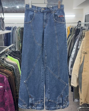 AW2003 D&G DECONSTRUCTED FLARED JEANS