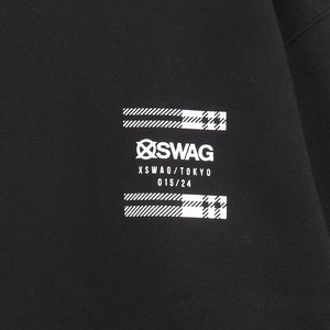 XSWAGチェック柄スウェットBK