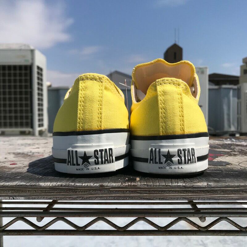 90's CONVERSE コンバース ALL STAR LOW キャンバススニーカー LEMON