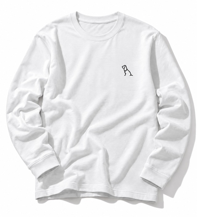 CAVIERA Cavalier Silhouette Embroidery Long Sleeve Tee 0111