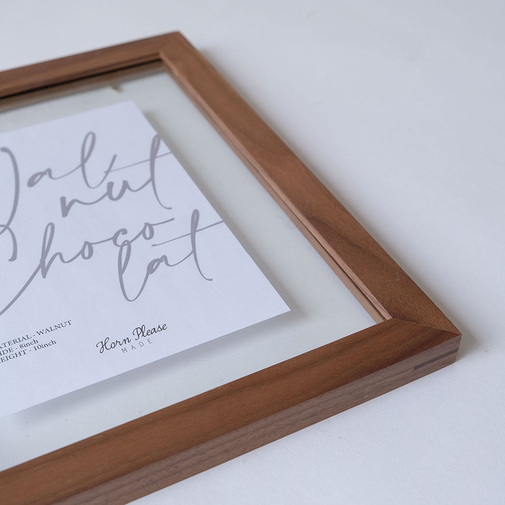 フォトフレーム ウォールナット 木 写真立て 壁掛け 木製 おしゃれ