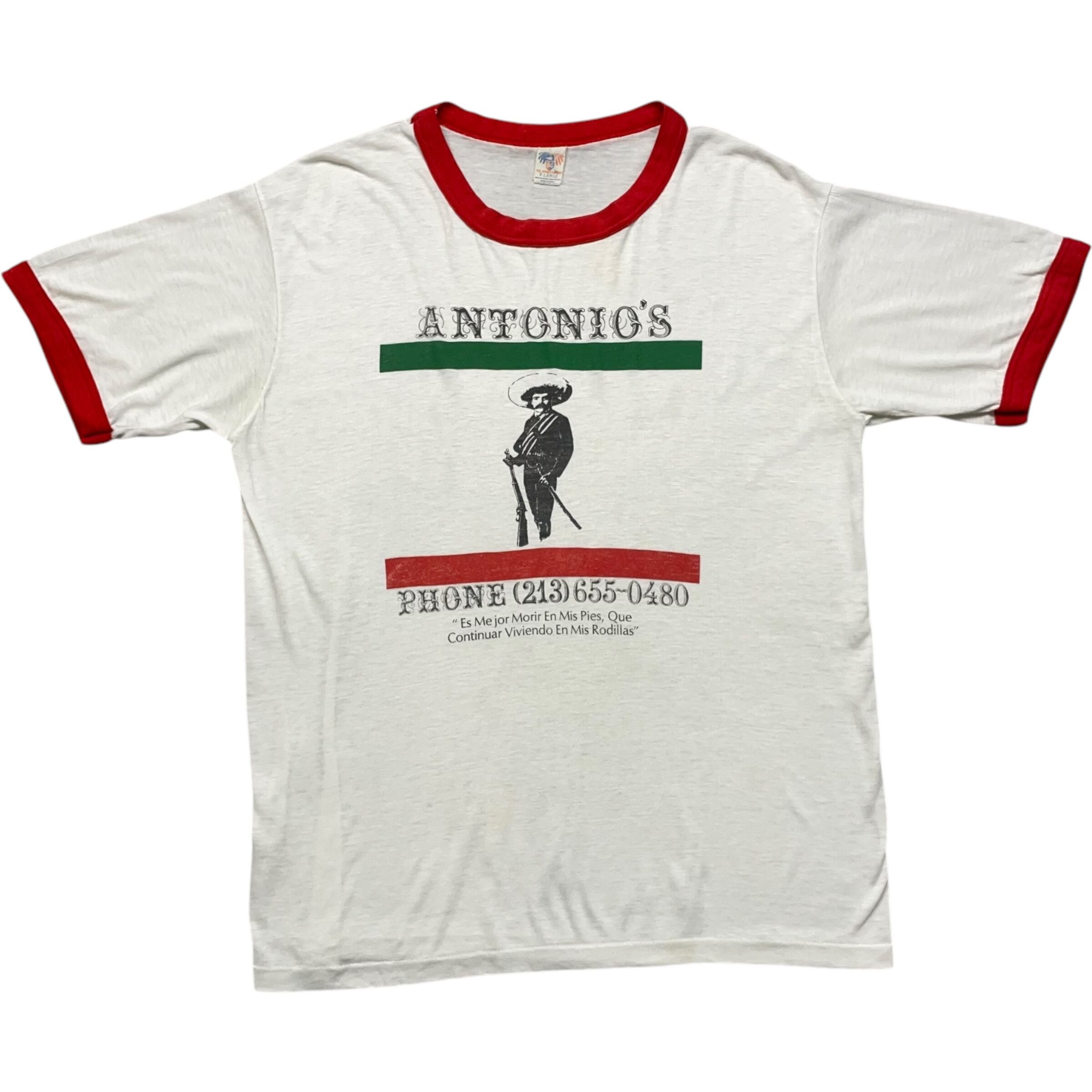 《XL》 D.G SPORTSWEAR リンガーT Tシャツ プリント メッセージ シングルステッチ ホワイト USA製 80年代 vintage no.6760