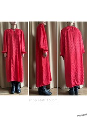 nilani bright red color import dress-4377-10