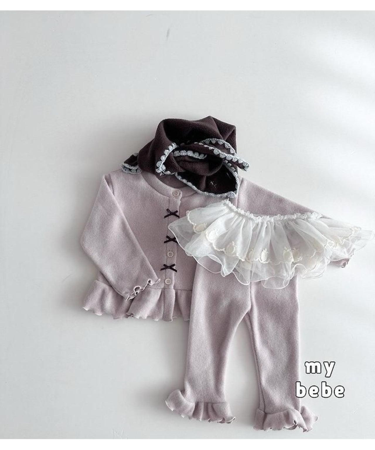 韓国子供服 / 26winter / my bebe / フリルレギンス / キッズ / 冬服 *XS~XL*