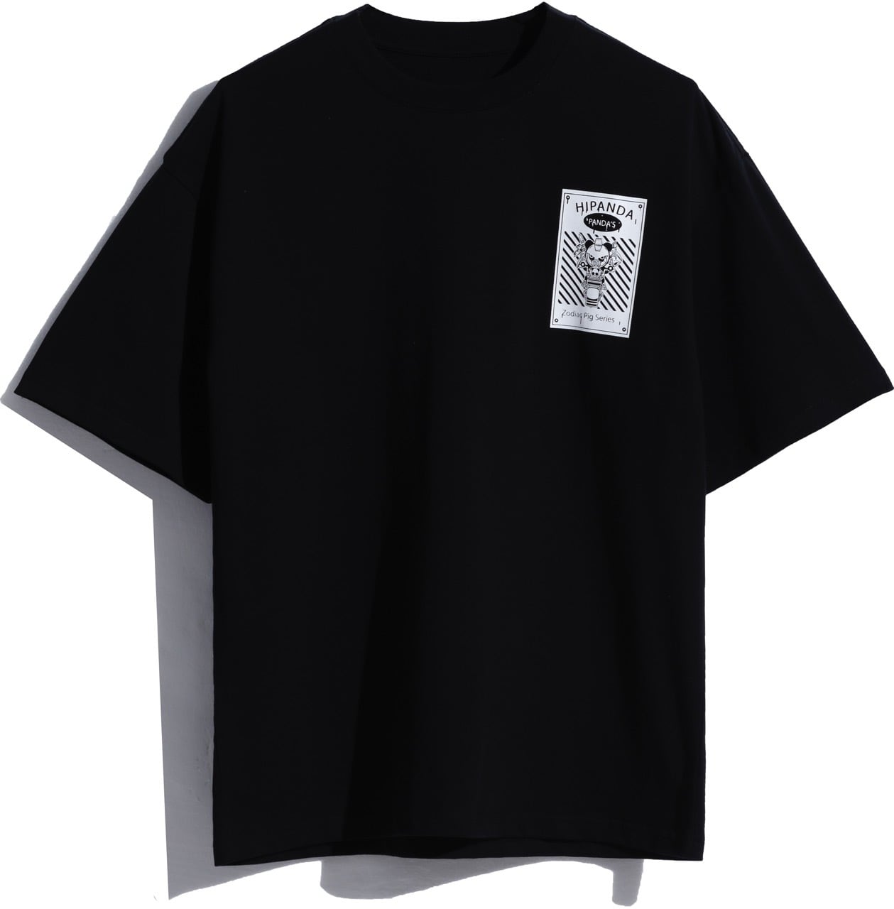 HIPANDA 】1014メンズ リフレクタープリントプリント Tシャツ MEN'S