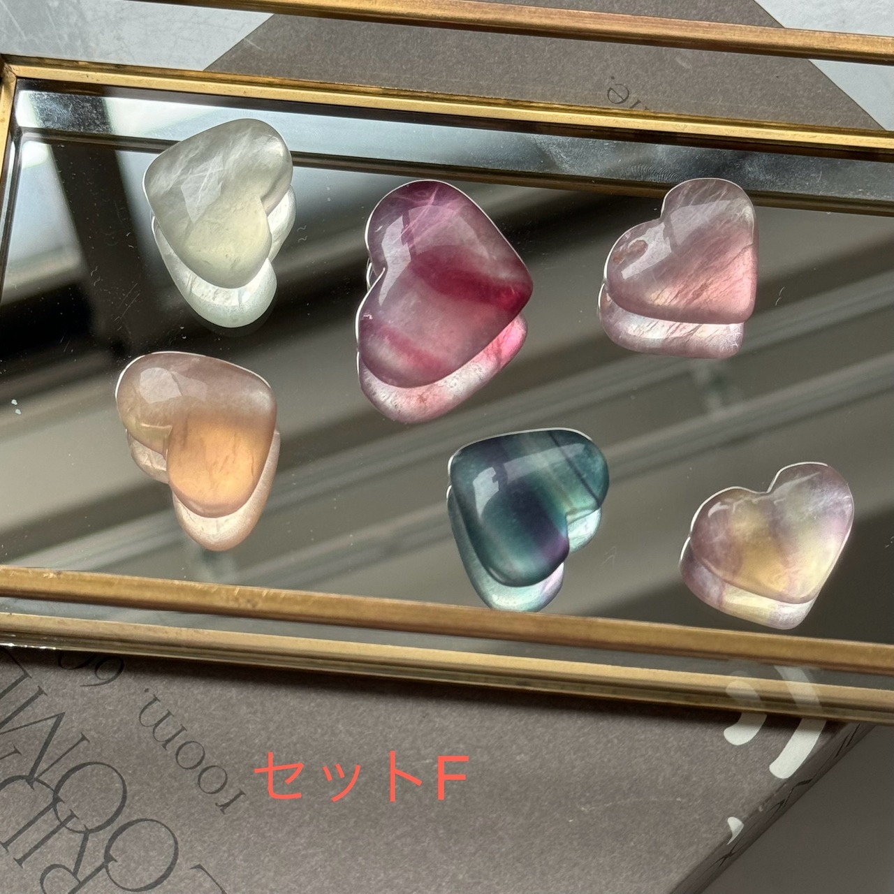 キャンディフローライト＊ハートセット＊天然石