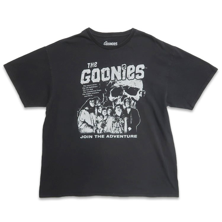 古着 Goonies グーニーズ ムービー プリントTシャツ ブラック 表記：XL