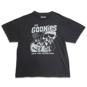 古着 Goonies グーニーズ ムービー プリントTシャツ ブラック 表記：XL　gd409720n w60611