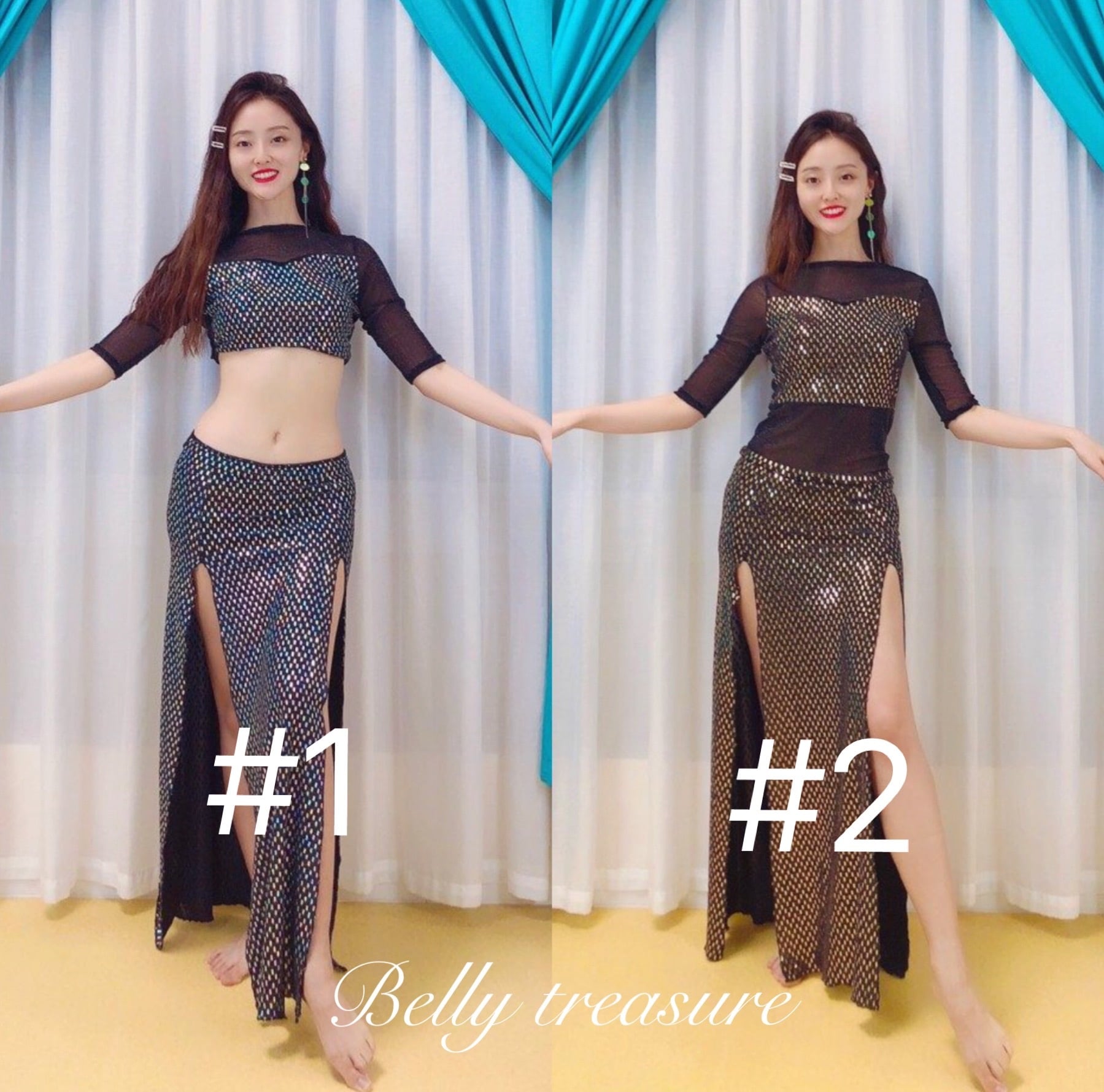 ベリーダンス レッスンウェア 2カラー MXZW 01 202101