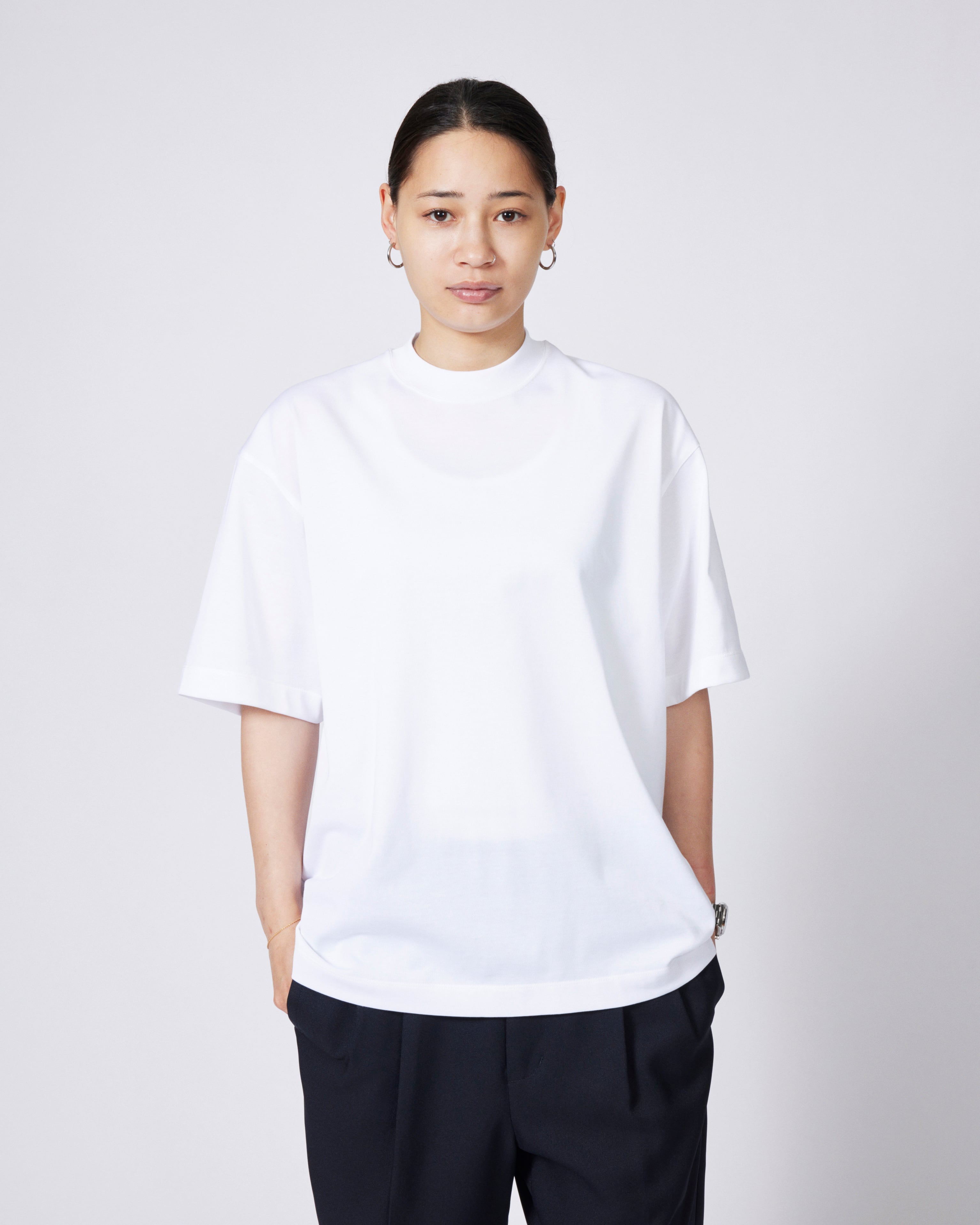 everyone luxury cotton short sleeve tee shirt (WHITE) | everyone