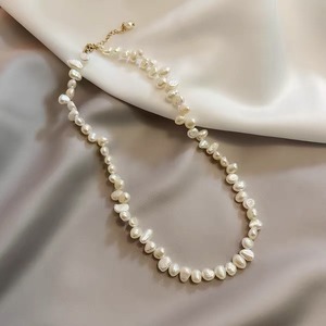 casual baroquepearl necklace<a478>