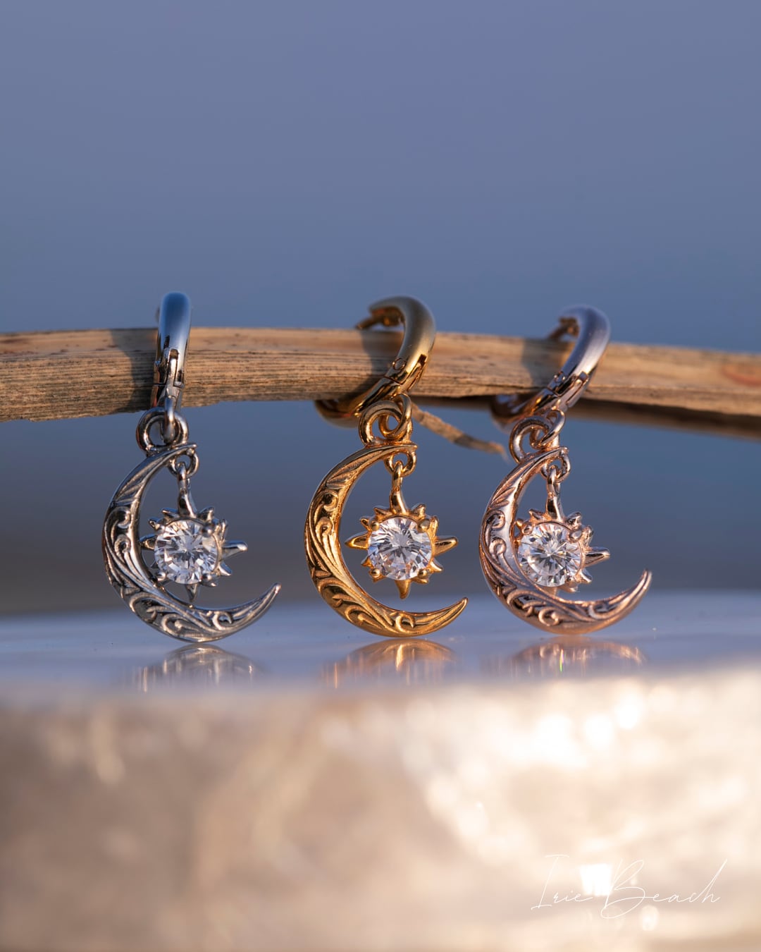 sun and moon hoop pierce | IRIEBEACH sun and moon hoop pierce | IRIEBEACH