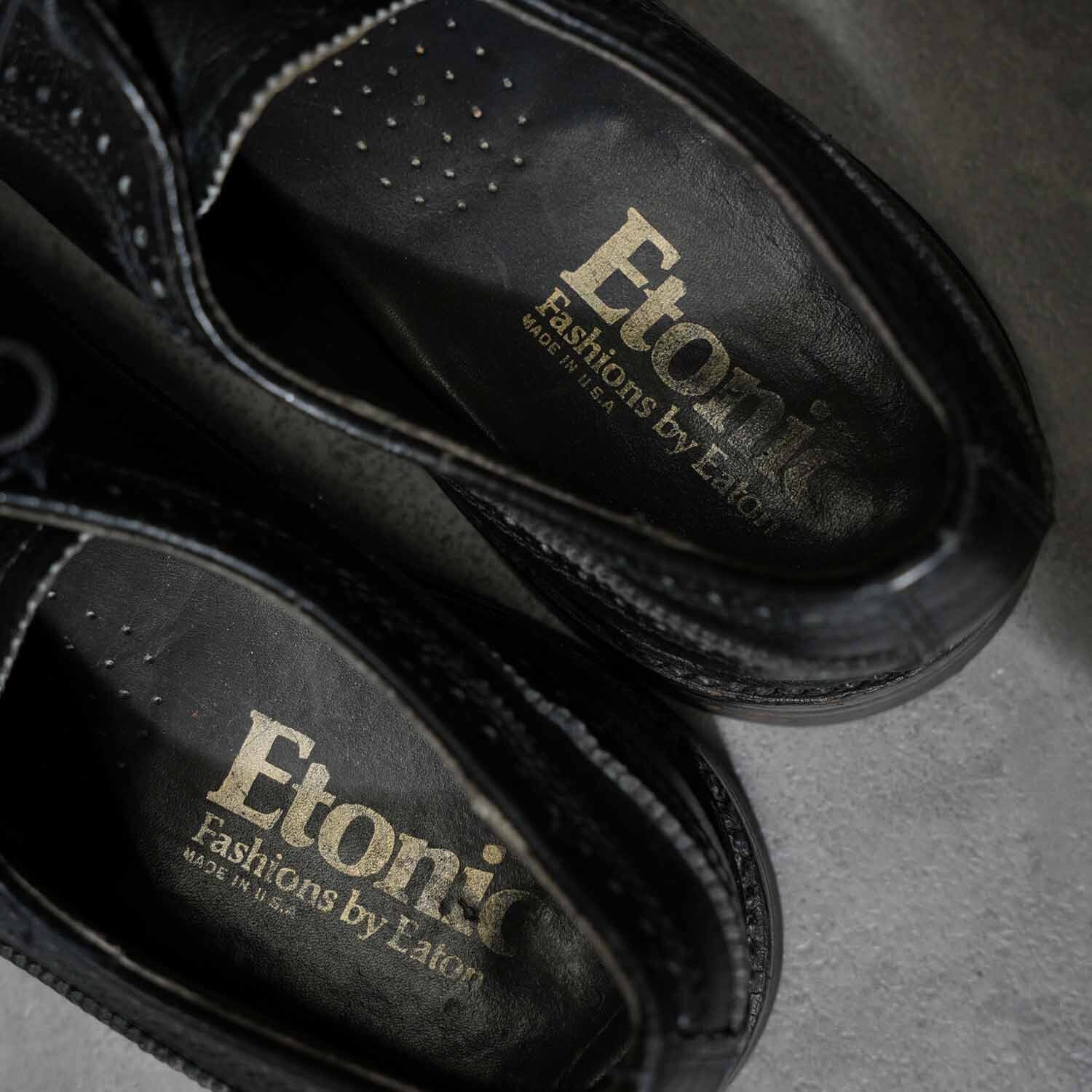 Etonic Fashions by Eaton ウイングチップ レザーシューズ ブラック