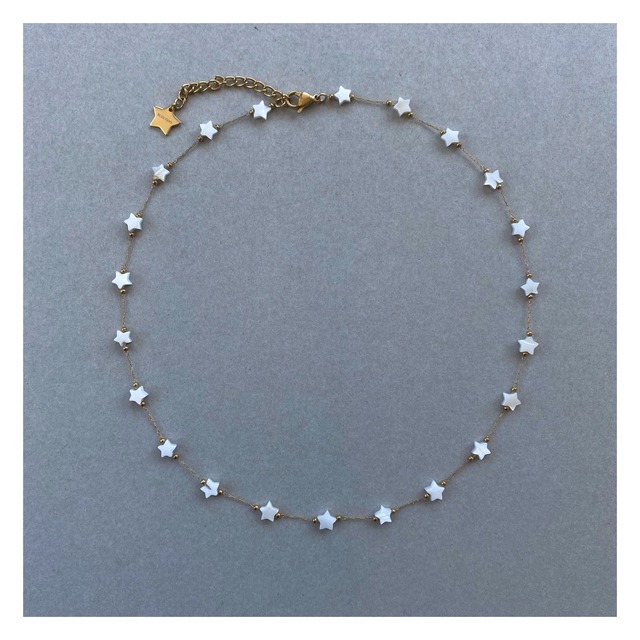 White Small Star Necklace