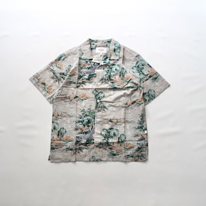 【wax london ワックスロンドン】DIDCOT SCENIC SHORT SLEEVE SHIRT ディドコットシーニックショートスリーブシャツ SS24-SSS-DID-BCQ-BLU