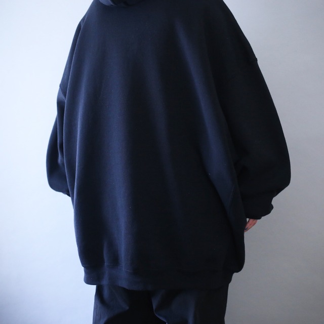 "RUSSELL ATHLETIC" XXXXL super over silhouette black sweat parka