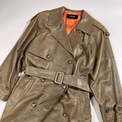 JOSEPHINE シープナッパ レザー トレンチコート ベルト付き サイズ F /レディース/羊革/本革