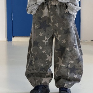 【春作】星柄デニムパンツ