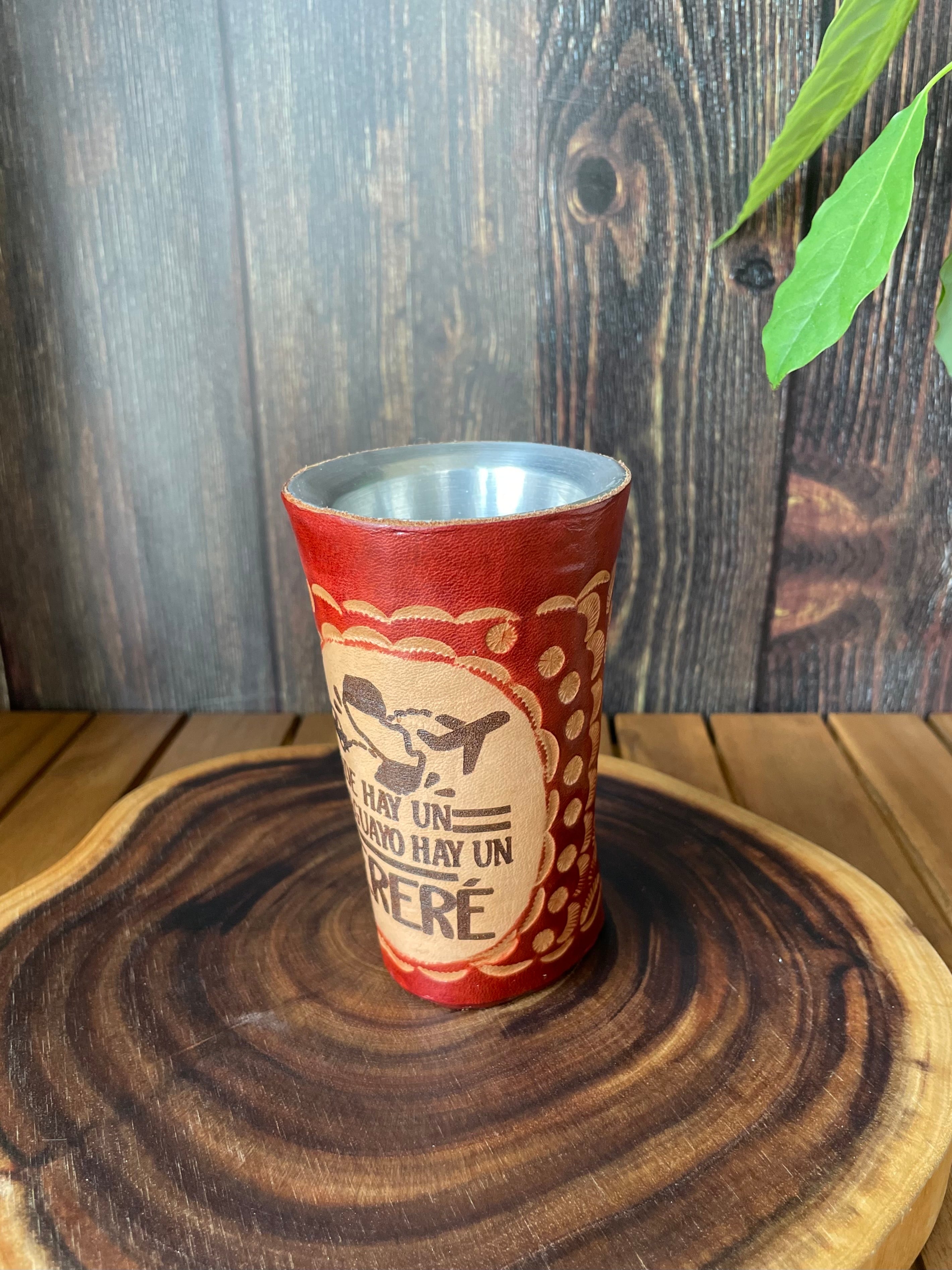 パラグアイ製 マテ茶器・ボンビーリャ付き Guampa・マテ壺 |パラグアイ｜テレレ｜マテ茶｜Bombilla | とど