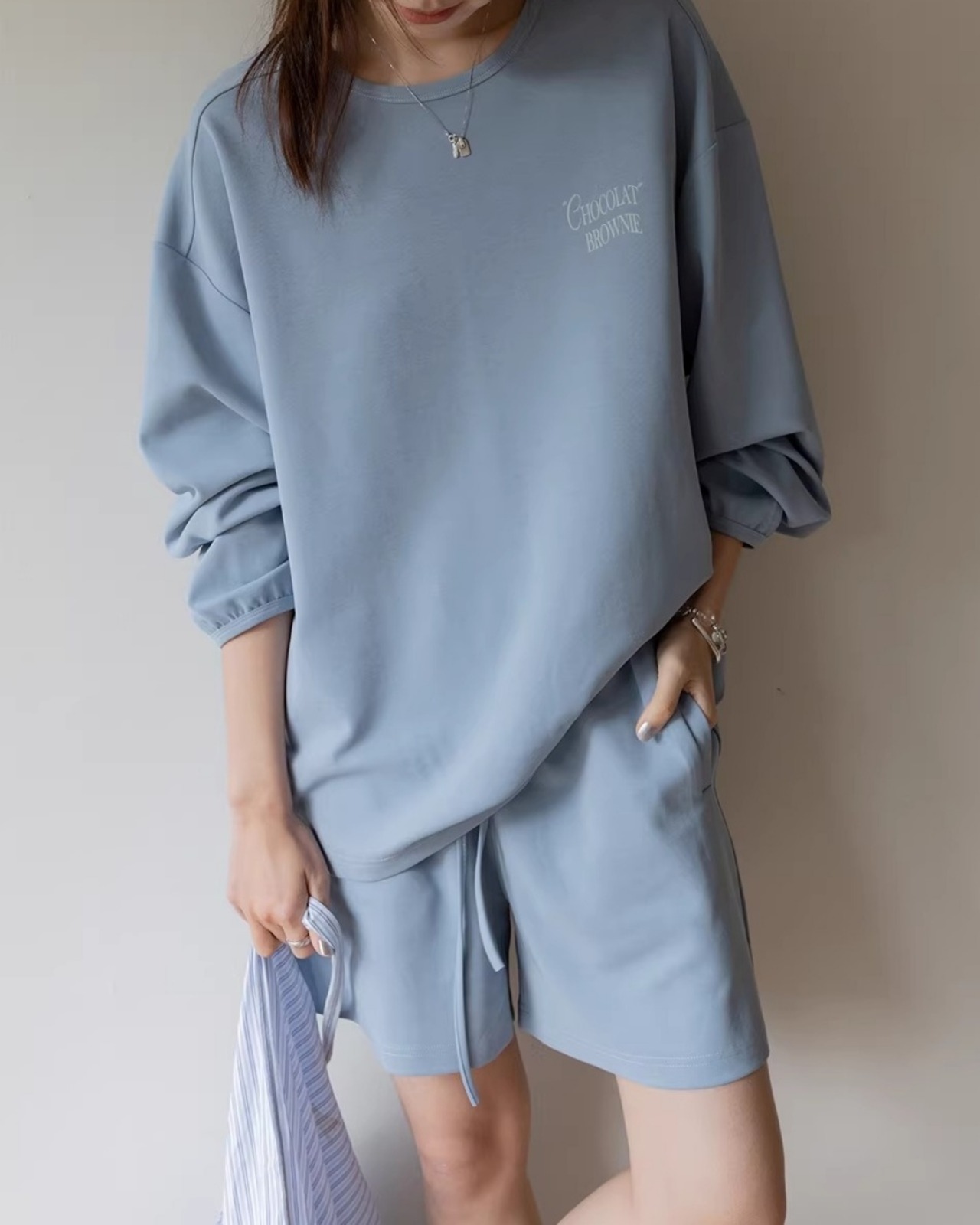 Lettering relax sweat Setup L0163