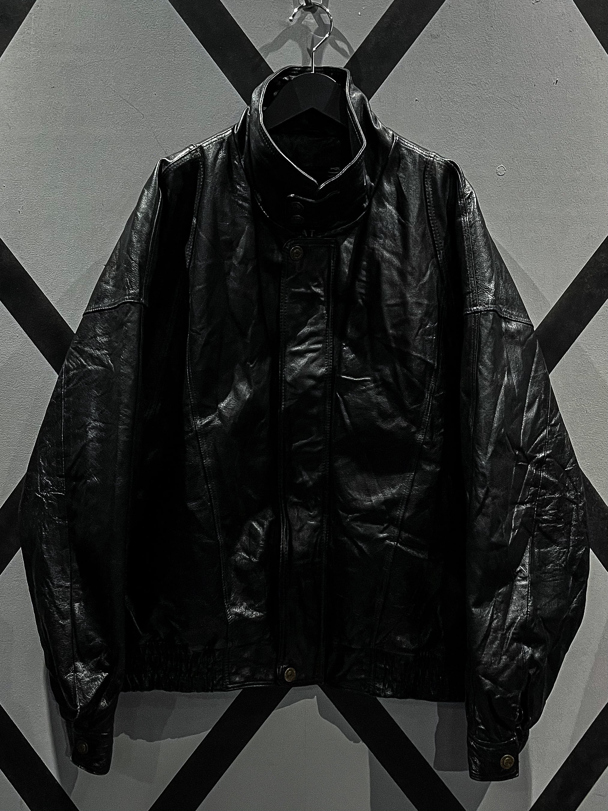 steinOVER SLEEVE FAKE LEATHER JACKET led.tokyo 本社)｜MONO