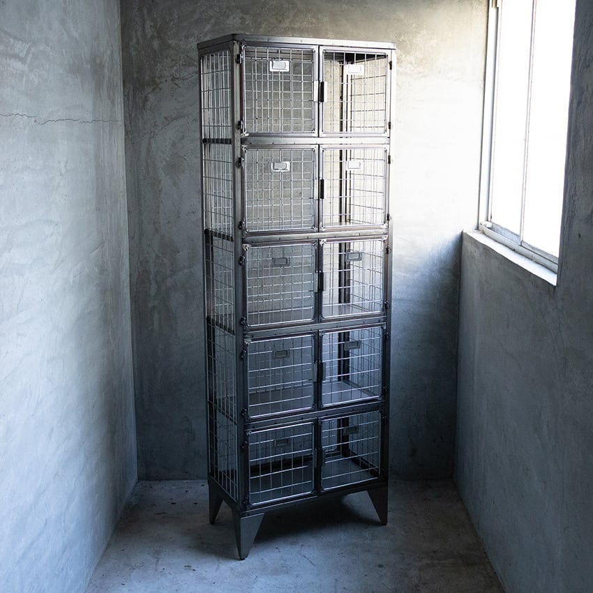 FML /5FLOOR INDUSTRIAL MESH LOCKER|5段 アイアンメッシュロッカー