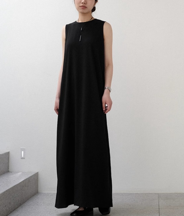 long sleeveless dress 2colors【2024010803】