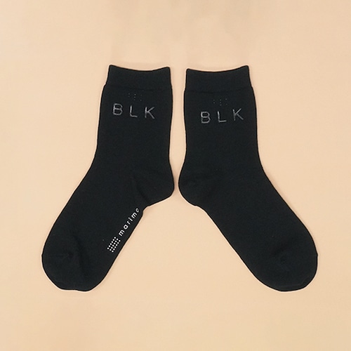 【レディース】MARIMO みちる 触って色が分かる靴下 BLK ブラック 134100-1