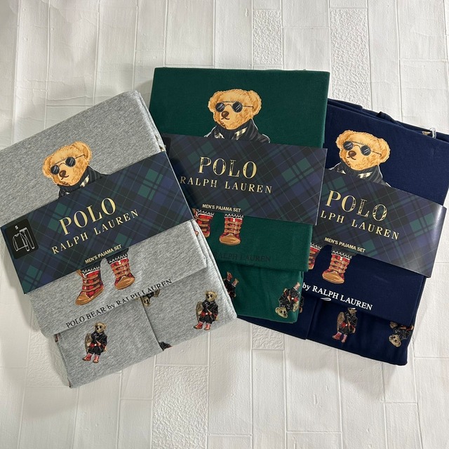 2025新作【メンズＳ/Ｍ】　ベア　ルームウエアセット