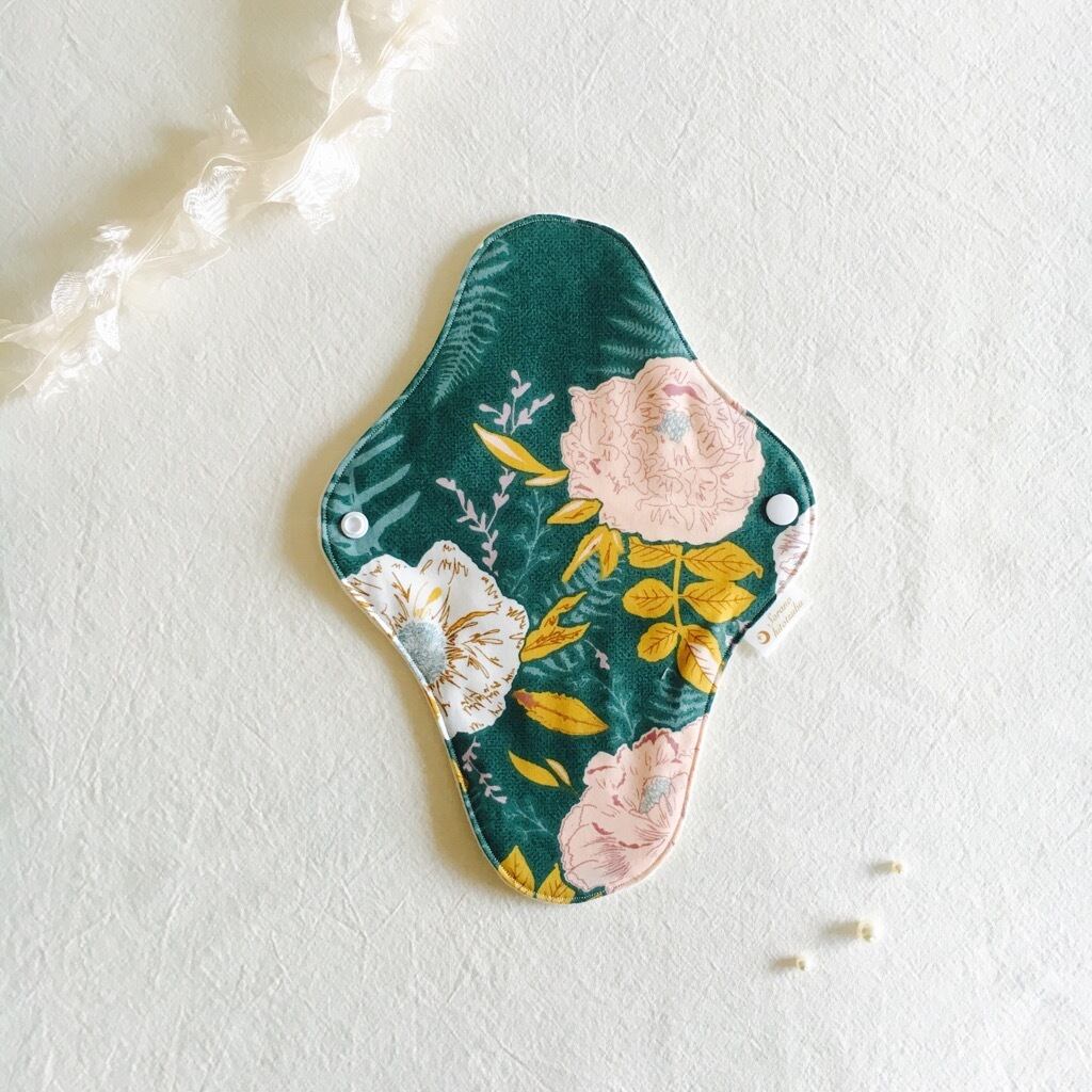 布ナプキン S「Peony グリーン」