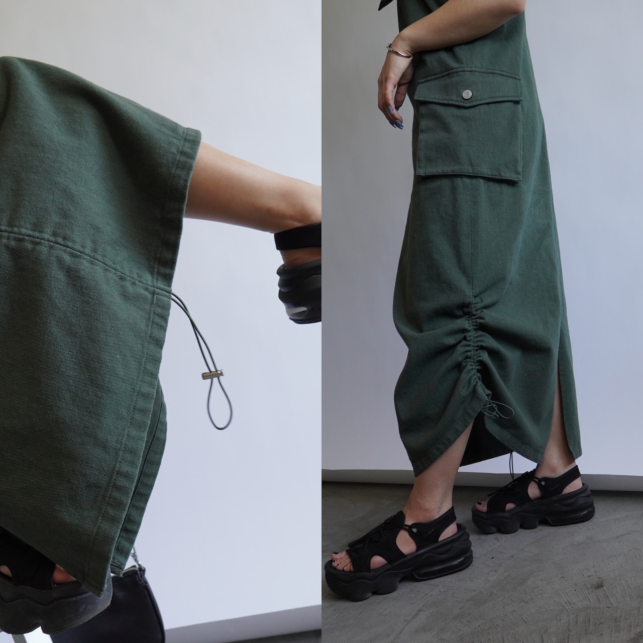 Military drost soft denim OP／khaki
