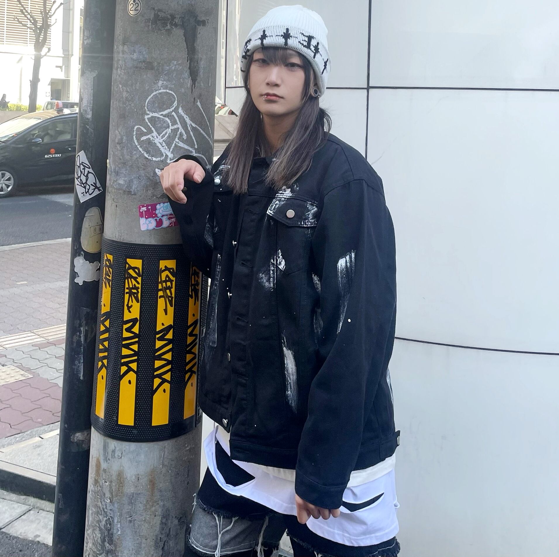 PAINT BLACK デニムジャケット | VOLCAN&APHRODITE