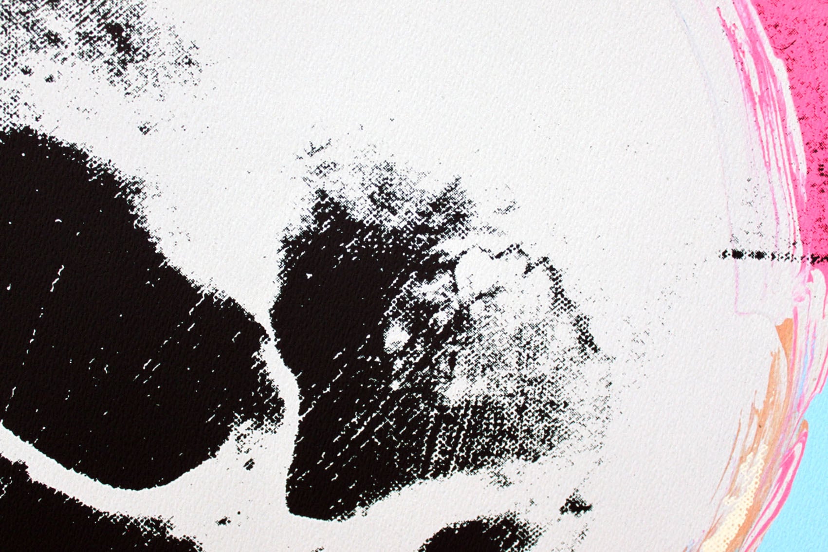 アンディ ウォーホル 絵画「スカル(ブルー&ピンク)」Skull,1976展示用