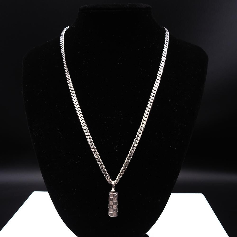 レダシルマ ダイヤモンド0.05ct ネックレス 喜平 Ag/Ge シルバー レダシルマ ダイヤモンド0.05ct ネックレス 喜平 Ag/Ge シルバー