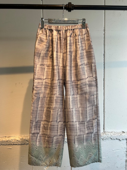 PONTI slipware print pants