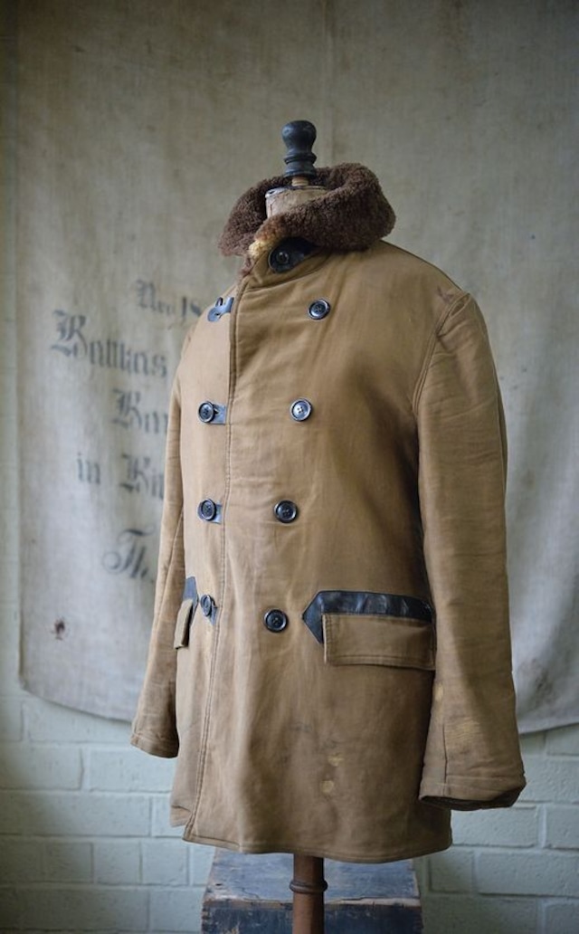 40's Vintage U.S. NAVY Special winter clothing  "Coat,Skin or Lined (Sheepskin)."