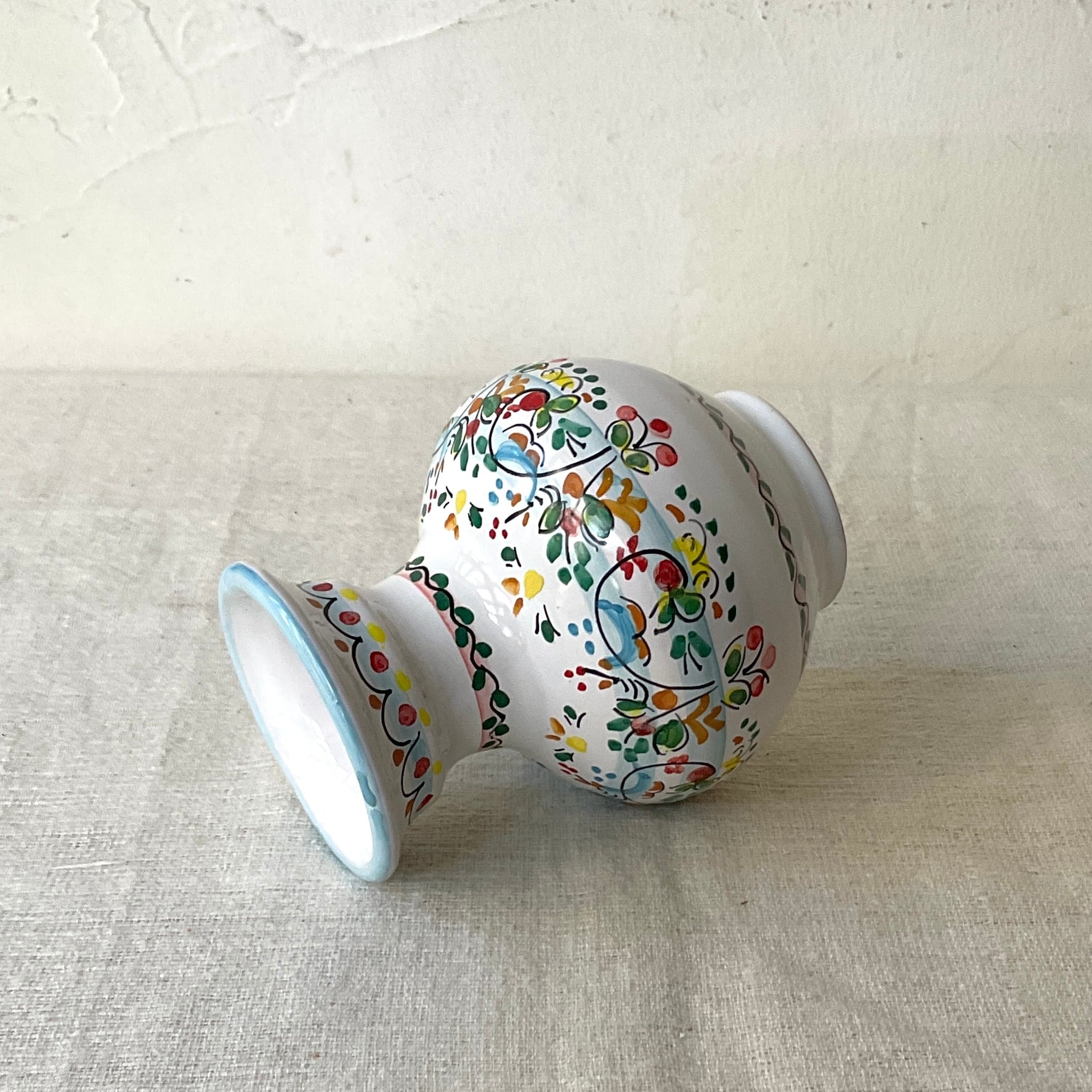 スペイン陶器】陶器の花瓶(水色) | 照明&エシカルライフ スペイン陶器】陶器の花瓶(水色) | 照明&エシカルライフ