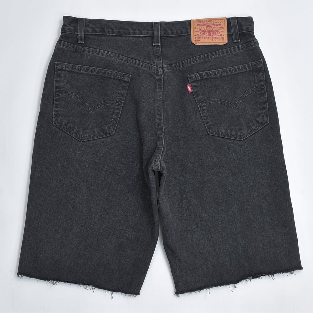 90s USA製 Levi's リーバイス 550 リラックスフィット 後染めブラック